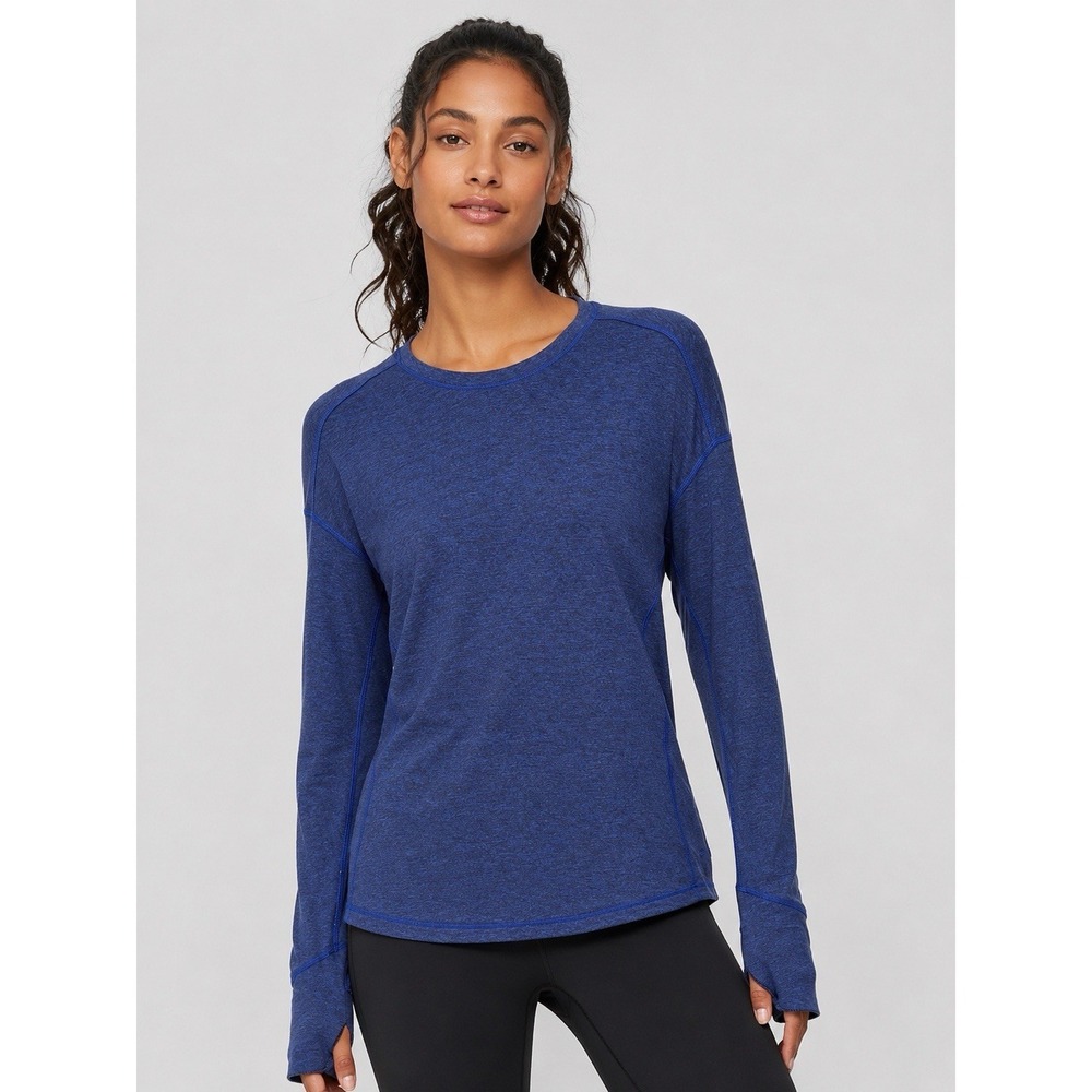 Lululemon Blue Long Sleeve Thumbhole Athletic Top Women's Medium 8 10